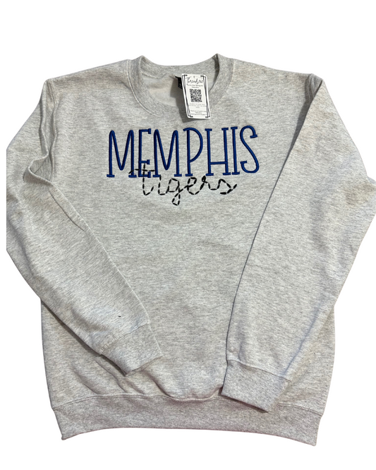 Memphis Tigers Embroidered Sweater