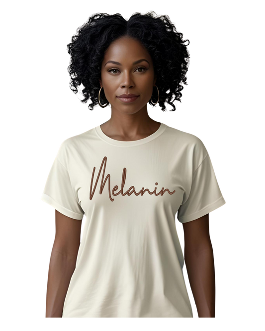 Melanin Embroidered Comfort Color T Shirt