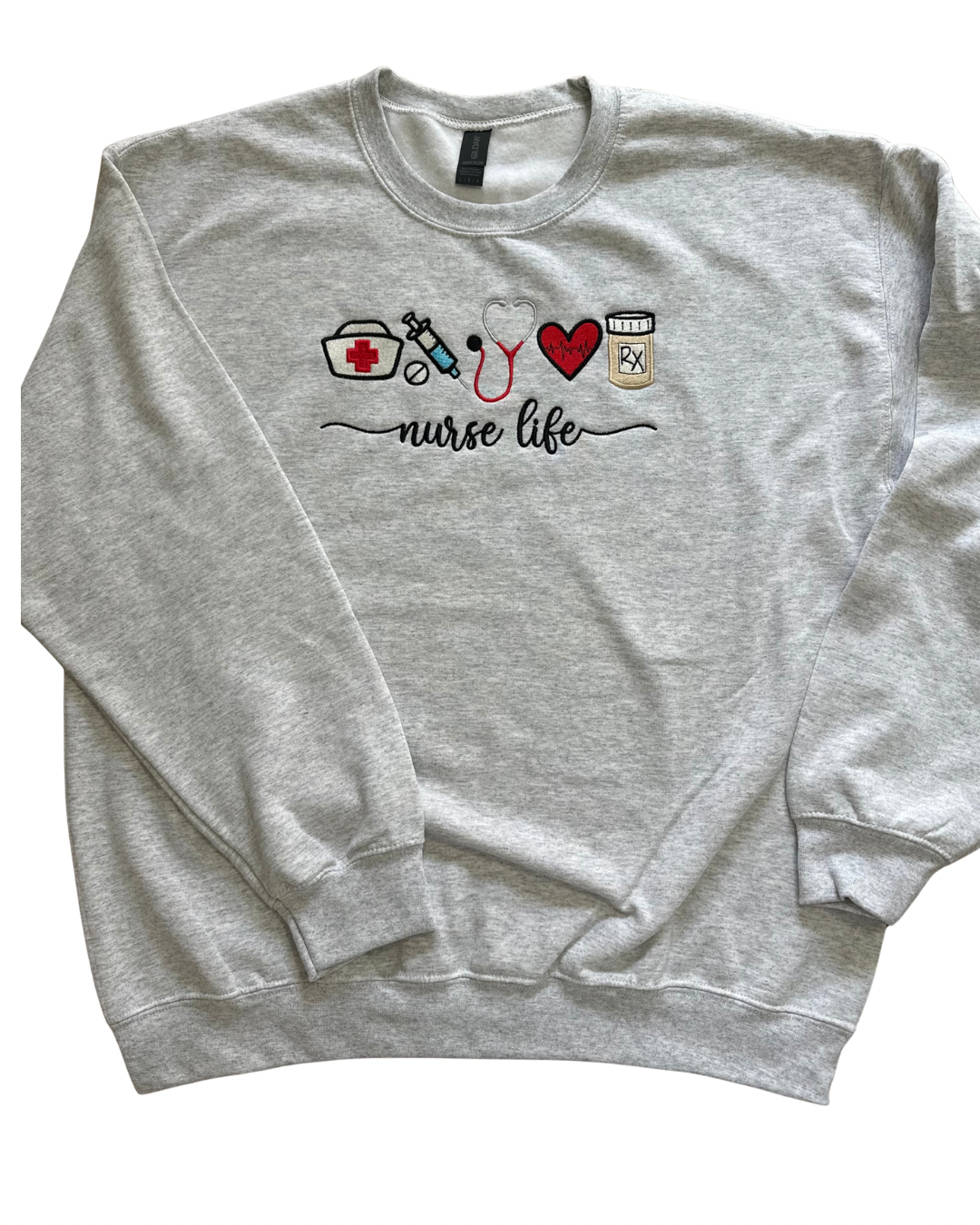 Nurse Life Embroidered Icon Sweater