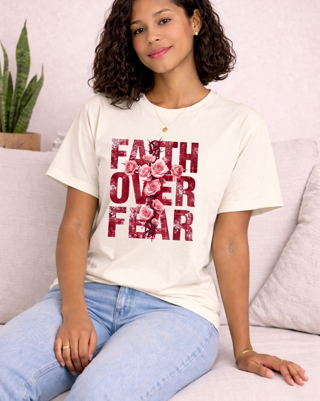 Faith Over Fear -  Comfort Color C1717 Graphic T shirt