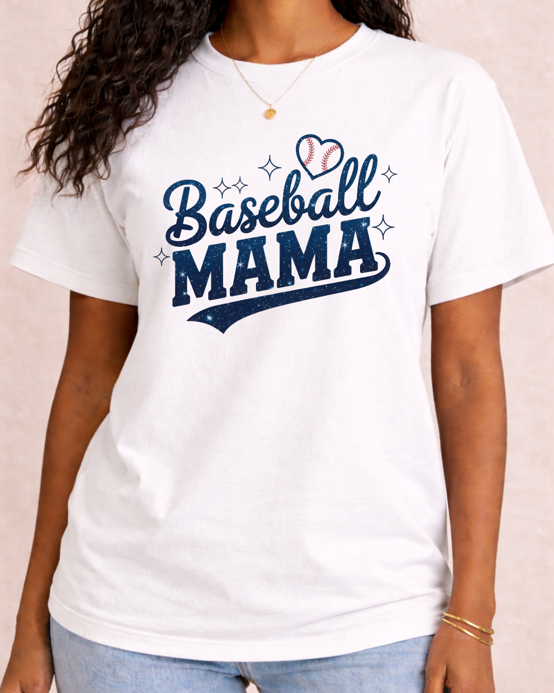 Retro "Baseball Mama" T -  Comfort Color C1717 Graphic T shirt