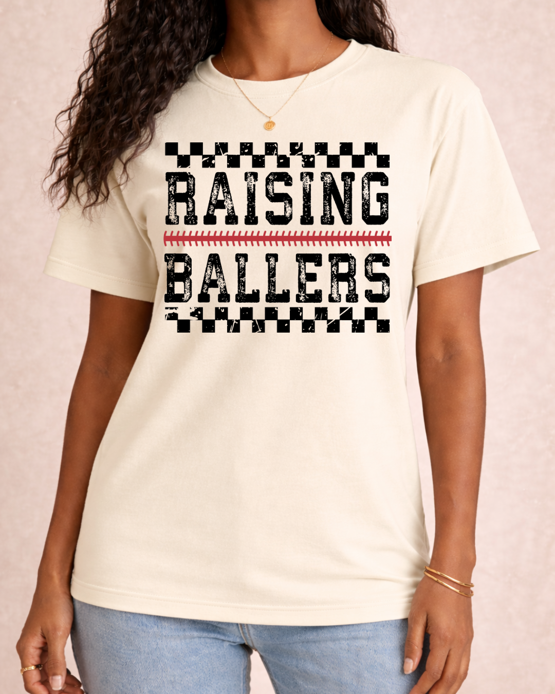 "Raising Ballers" - Comfort Color Graphic T Shirt