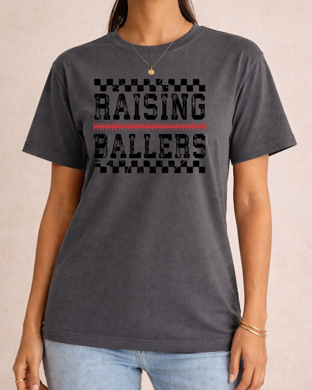 "Raising Ballers" - Comfort Color Graphic T Shirt