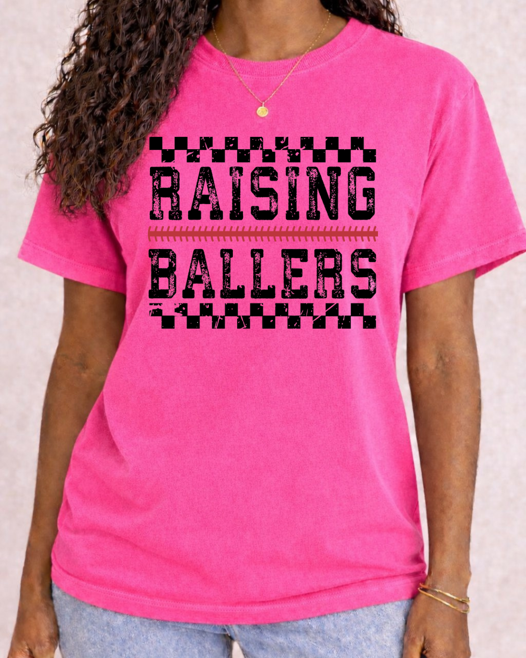 "Raising Ballers" - Comfort Color Graphic T Shirt