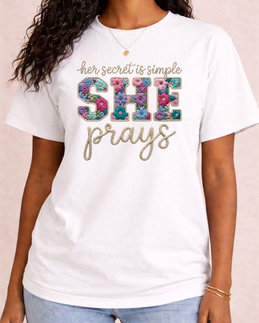 Truth Is She Prays - Graphic Tee