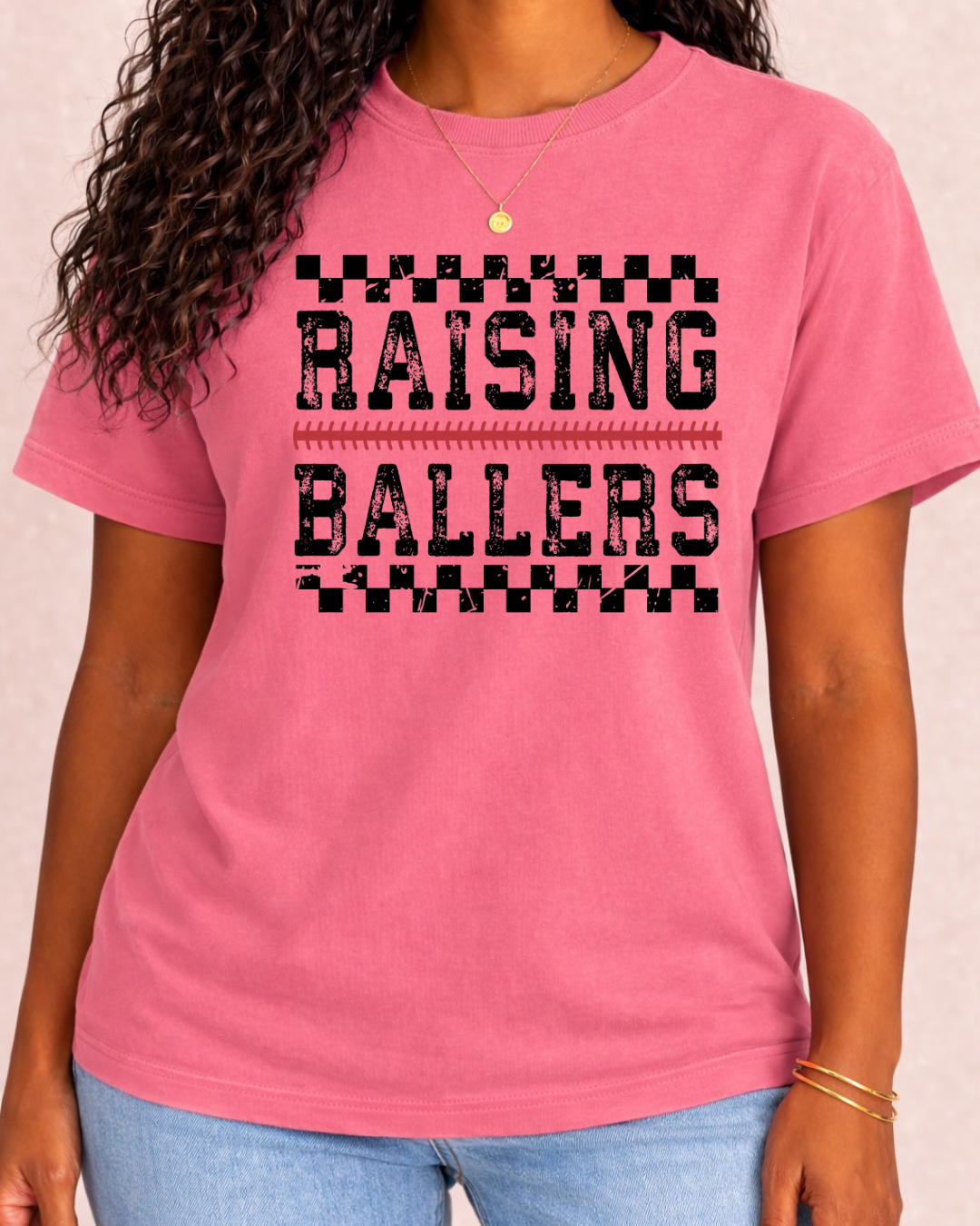 "Raising Ballers" - Comfort Color Graphic T Shirt