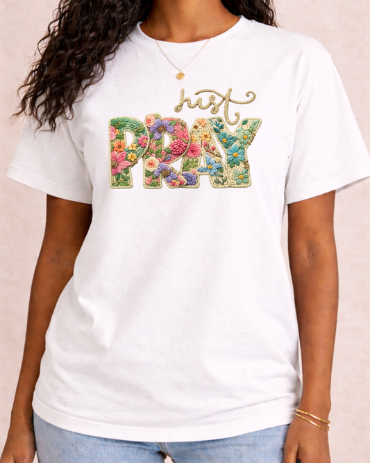 Just Pray - Comfort Color Graphic T