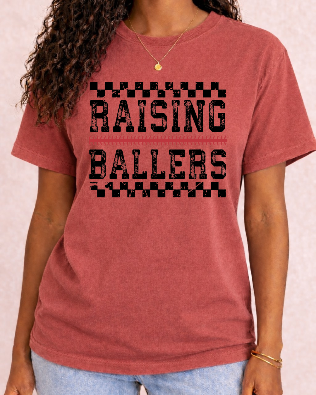 "Raising Ballers" - Comfort Color Graphic T Shirt
