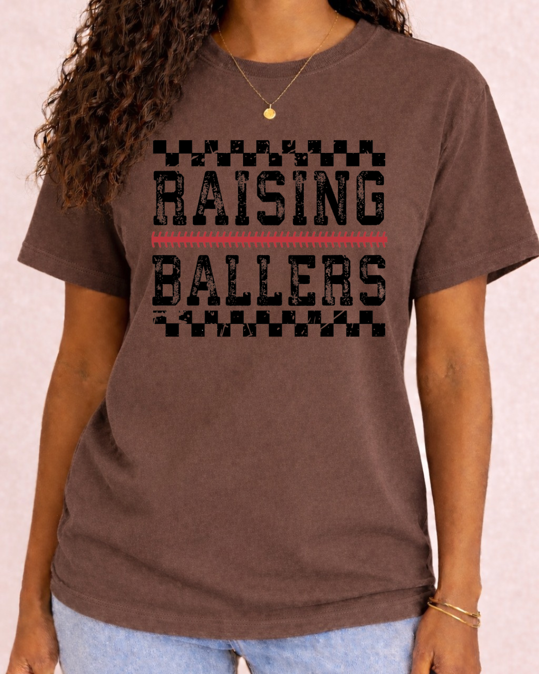 "Raising Ballers" - Comfort Color Graphic T Shirt