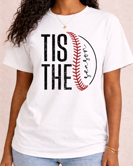 Tis The Season Baseball Graphic T