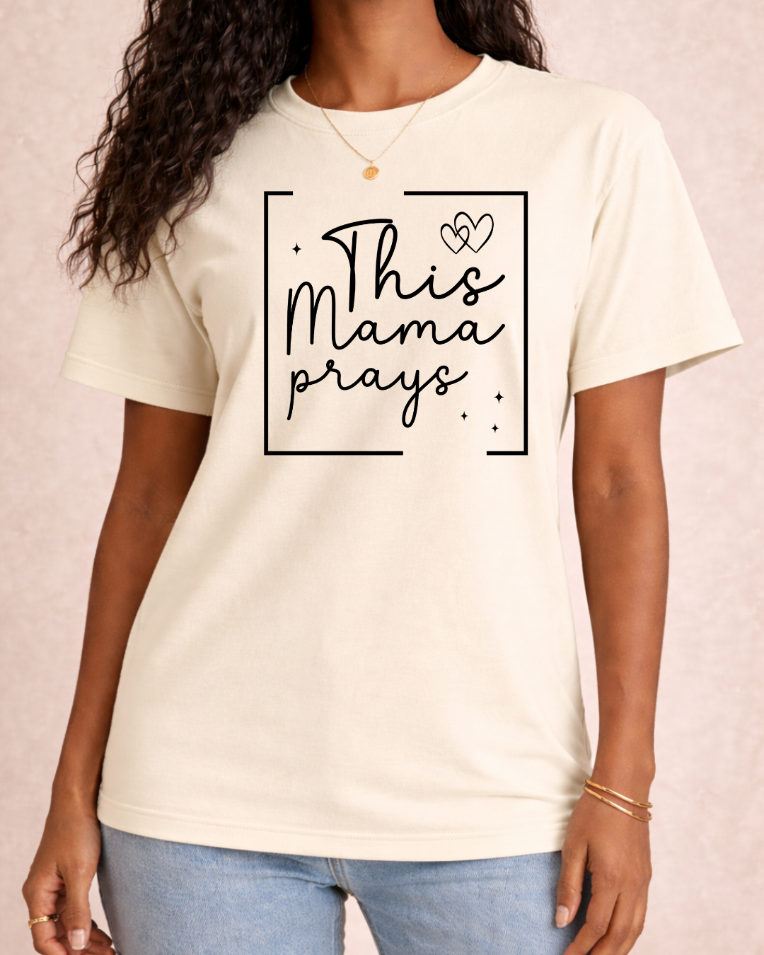 This Mama Prays | Religious Graphic T | Faith Based