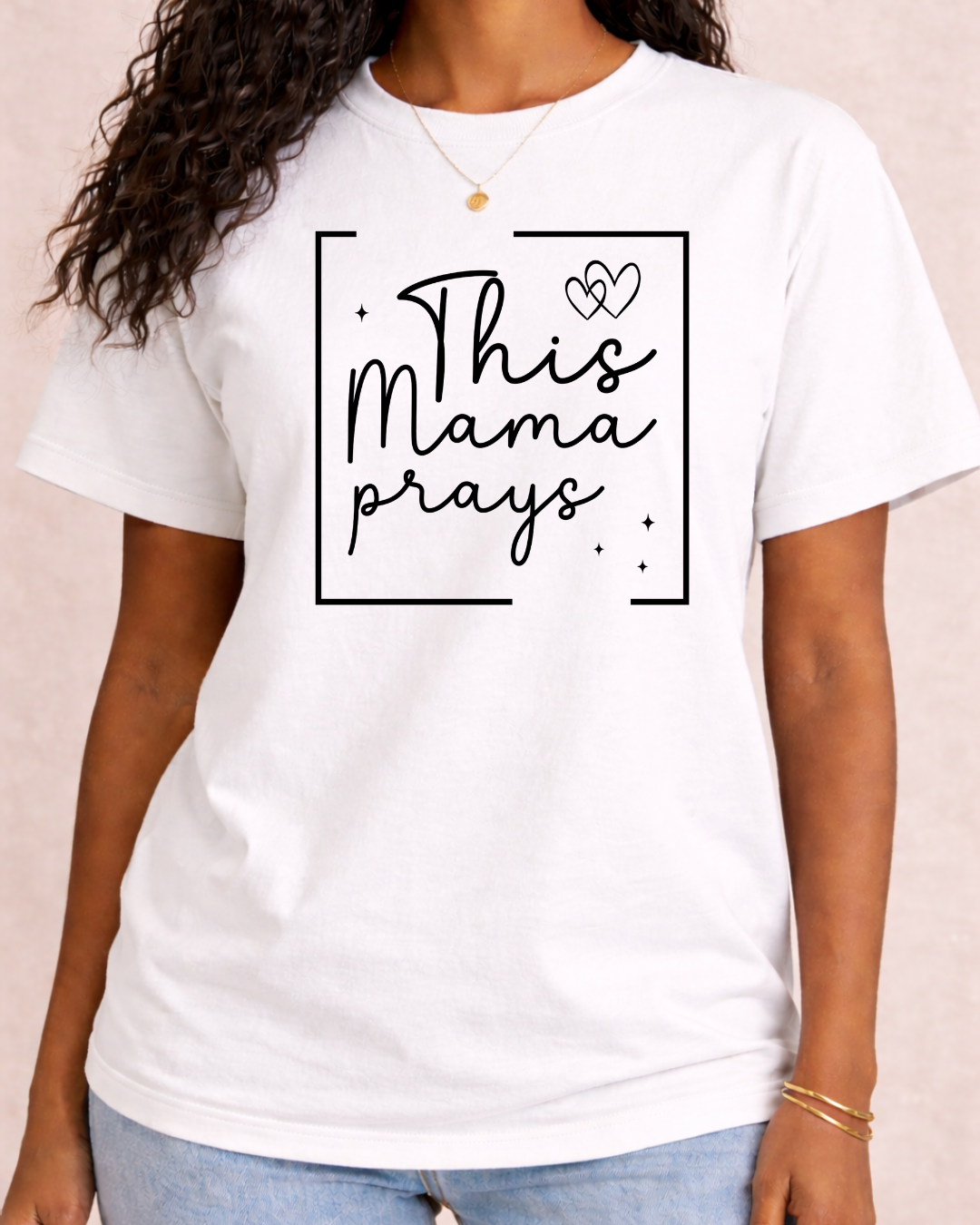 This Mama Prays | Religious Graphic T | Faith Based