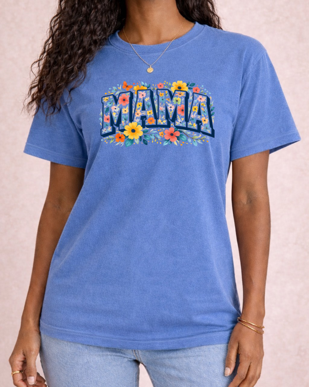 Floral Spring Collegiate MAMA Graphic T