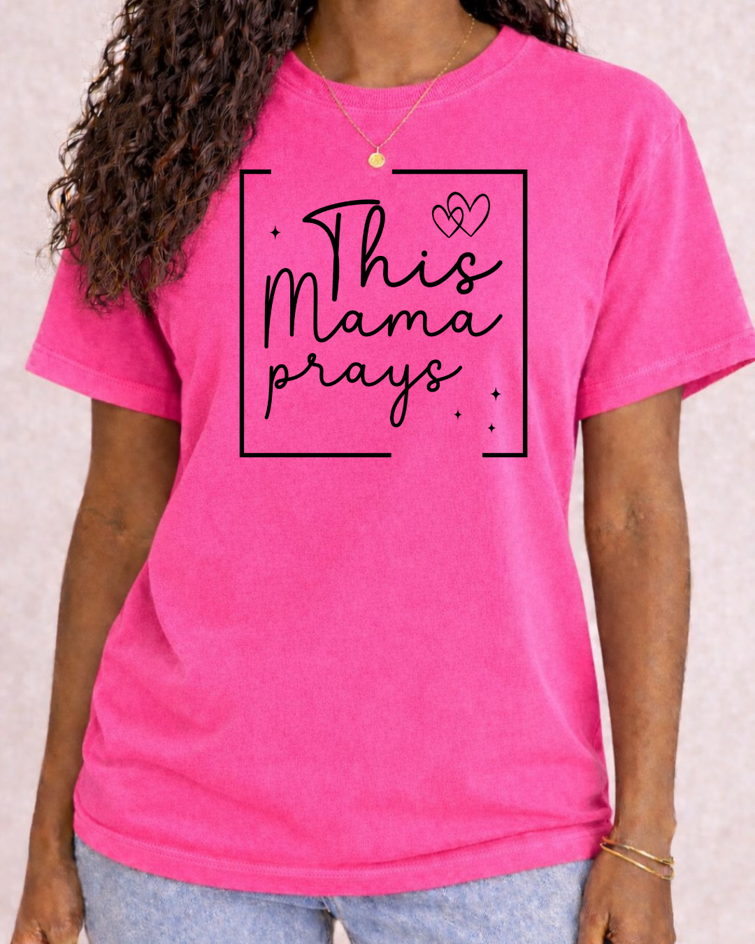 This Mama Prays | Religious Graphic T | Faith Based