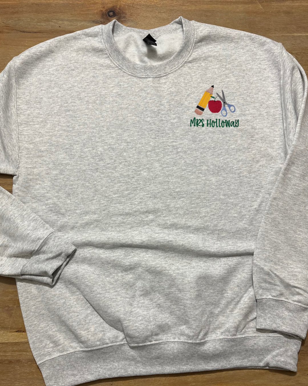Back To School Embroidered Crewneck Gildan 1800 Sweater