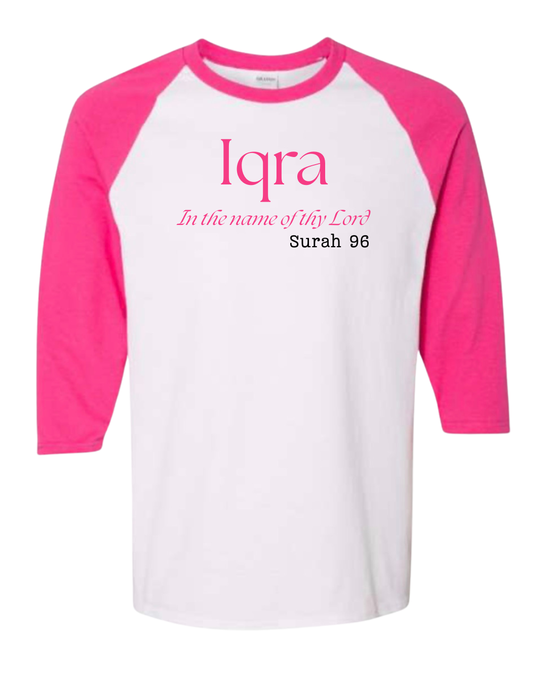 Iqra - Read Gildan 5700 Raglan Shirt