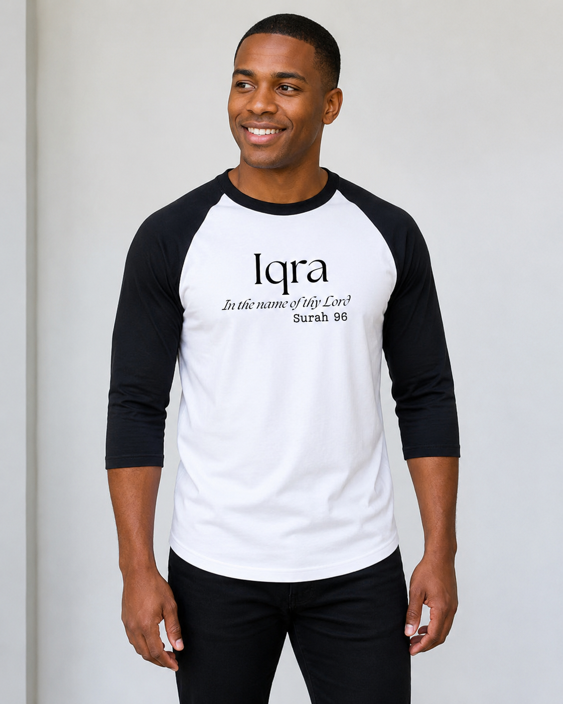 Iqra - Read Gildan 5700 Raglan Shirt