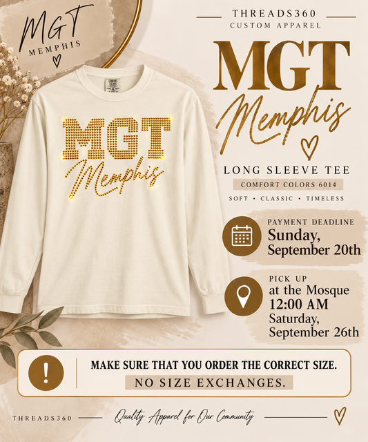 MGT Memphis Rhinestones Long Sleeve T