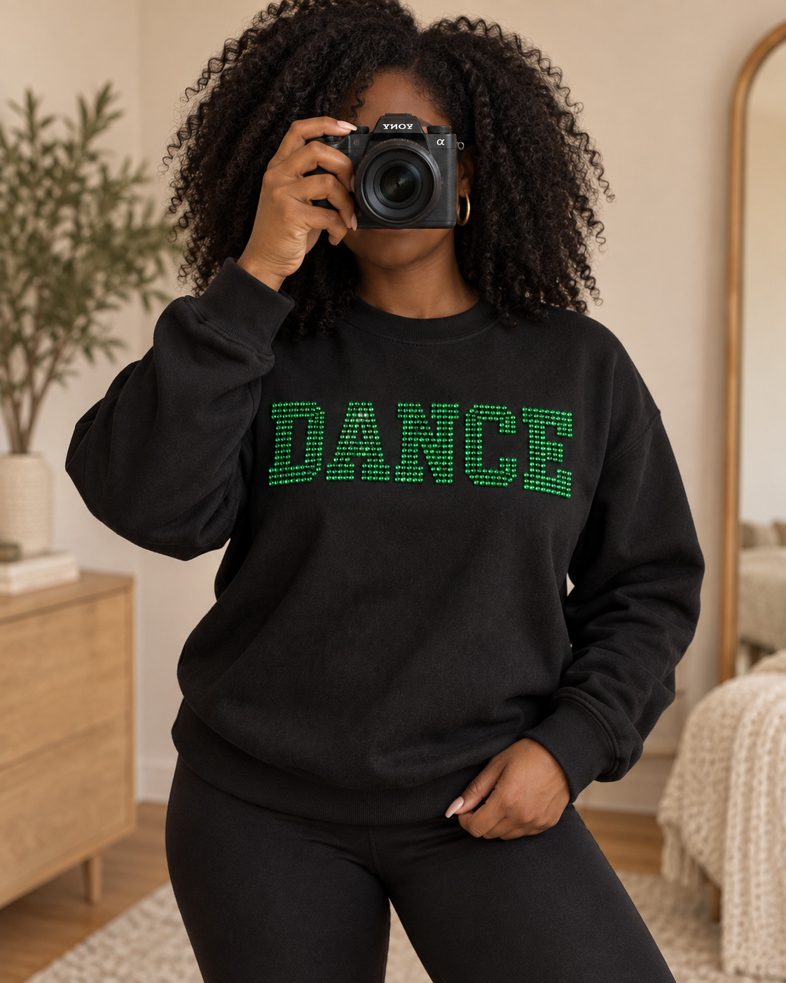DANCE Rhinestone Sweater / Shirt