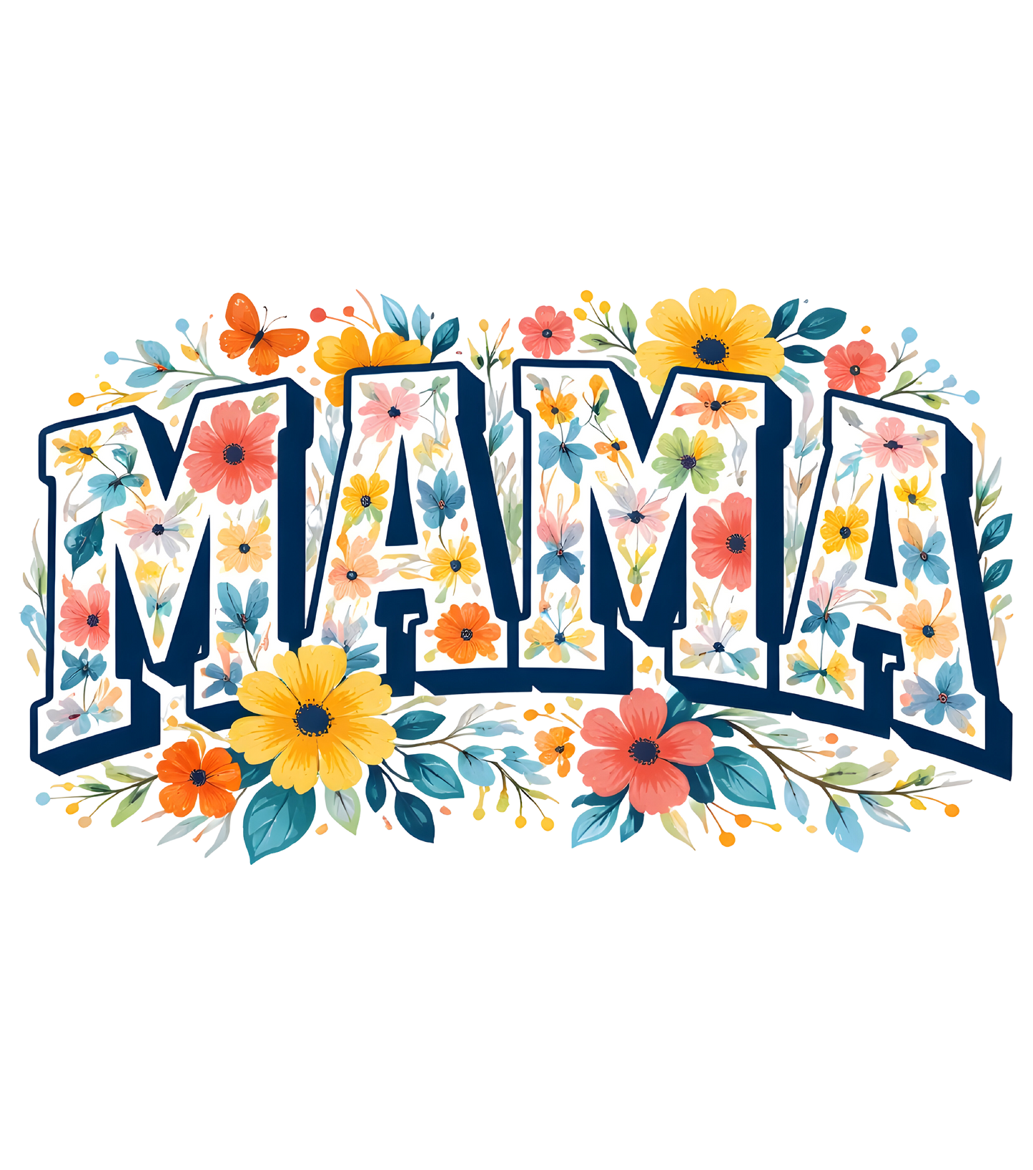 Floral Spring Collegiate MAMA Graphic T