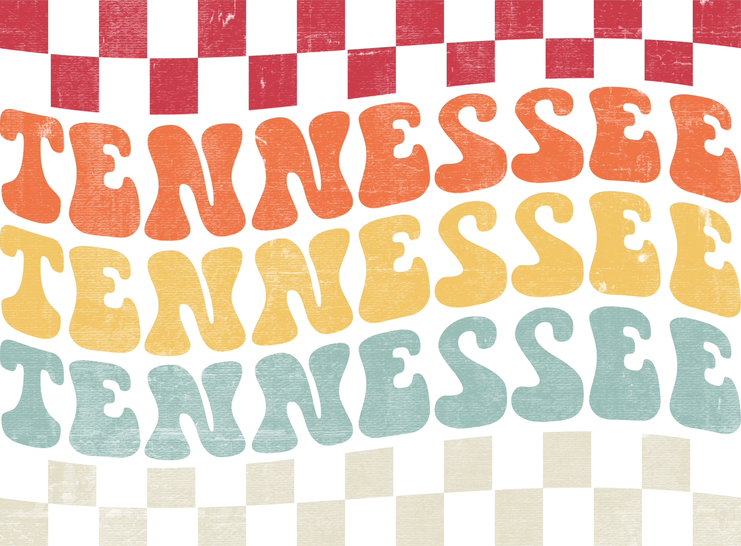 Tennessee Retro Design -  Comfort Color C1717 Graphic T shirt