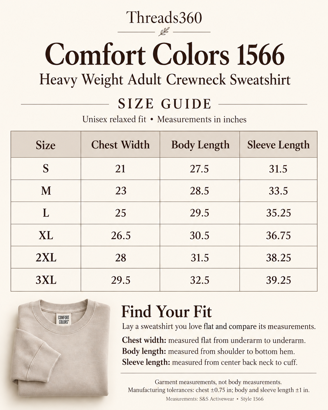 Custom Word Embroidered Heavy Weight Comfort Colors Adult Sweatshirt.
